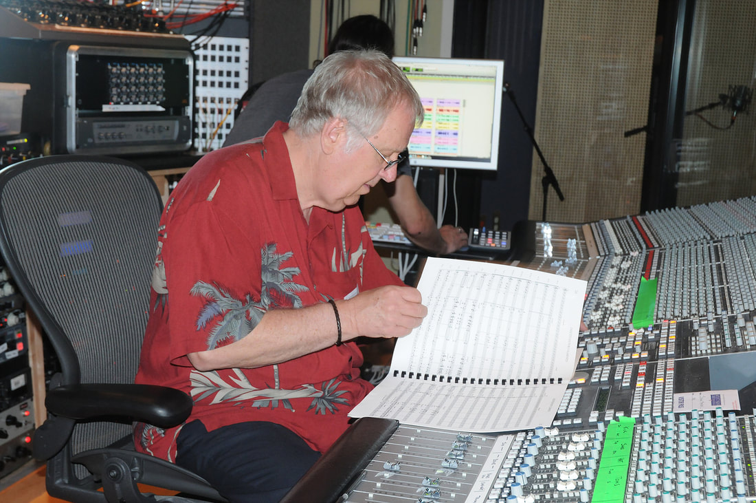 Ted Howe in the studio